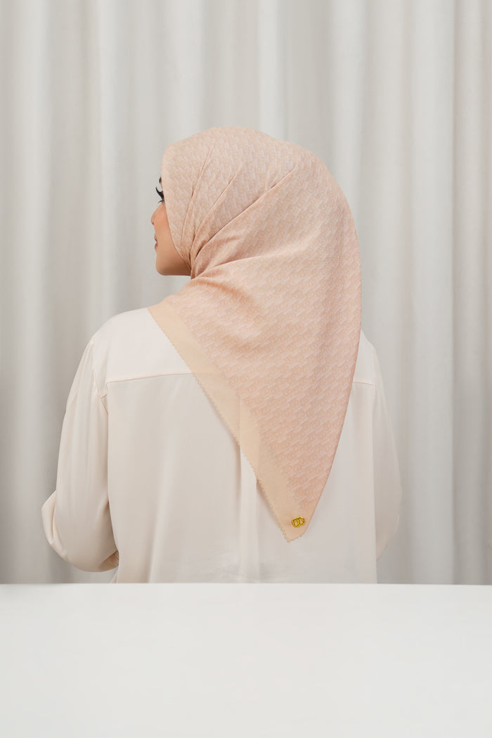 Leena Monogram Square - Ivory Cream