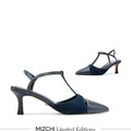 LEGAL NAVY- cut out slingback pumps