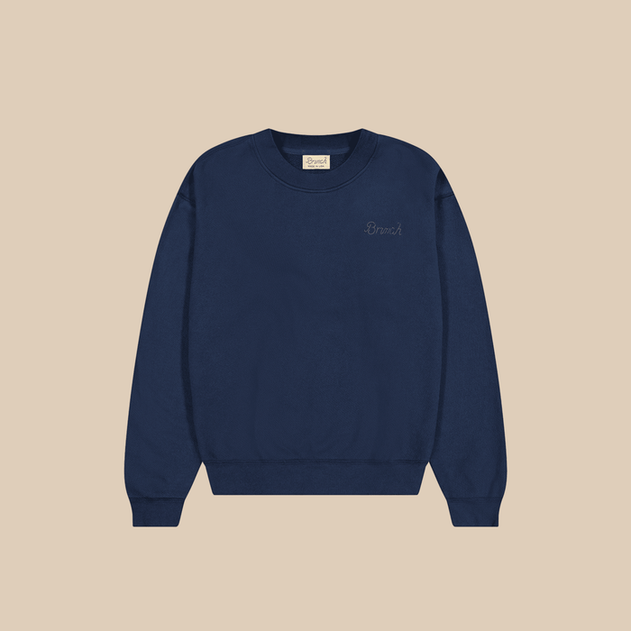 Leisure Crew - Navy - Cotton - Brunch - CR01CONAMS - Apparel