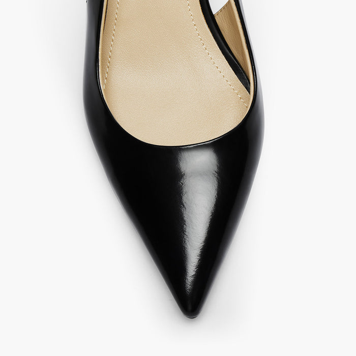 Lena 45 - black leather slingback