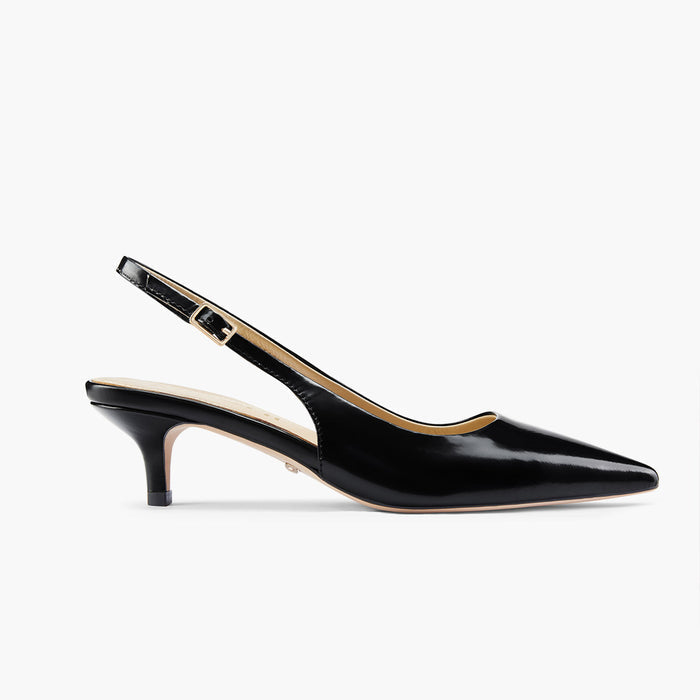 Lena 45 - black leather slingback