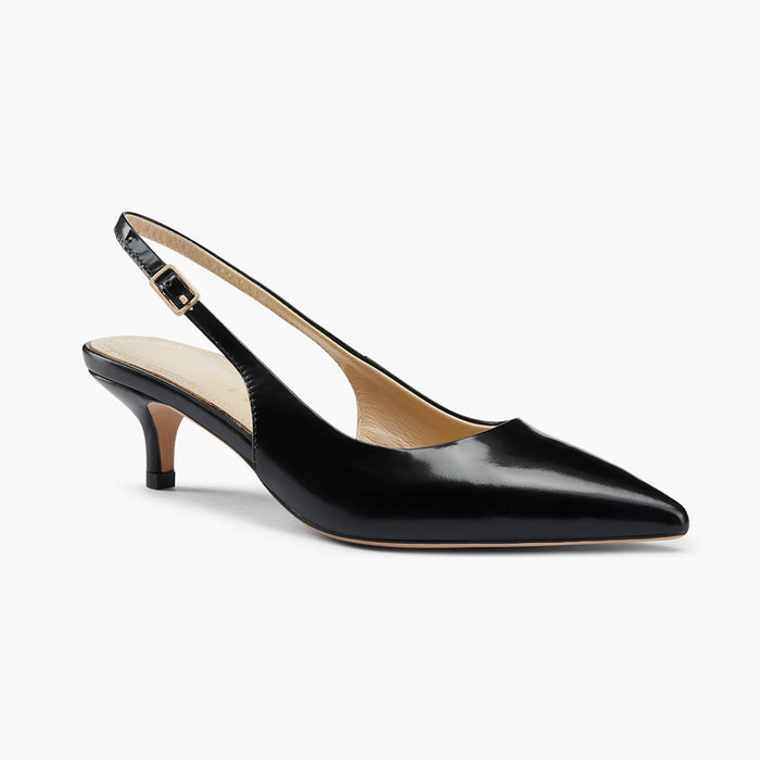 Lena 45 - black leather slingback