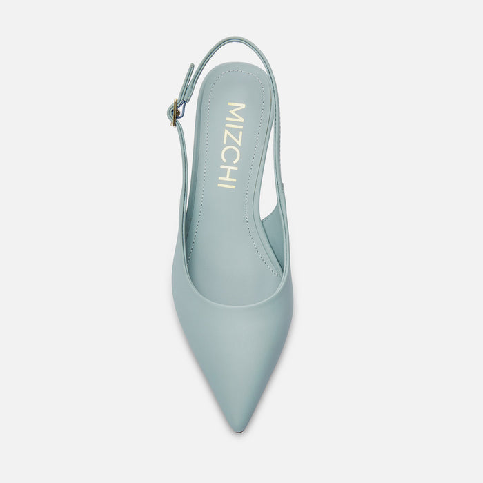 Lena 45 - Blue Leather Slingback