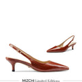 Lena 45 - brown leather slingback