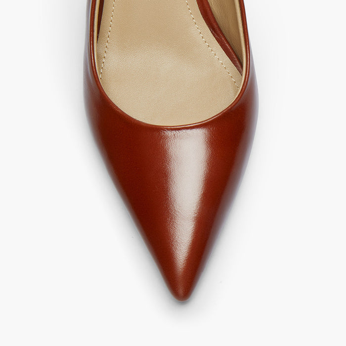 Lena 45 - brown leather slingback