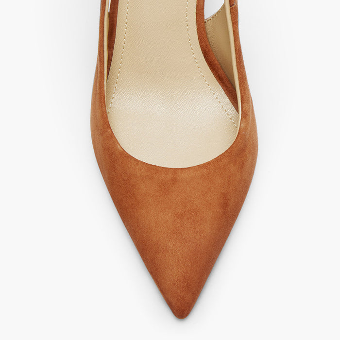 Lena 75 - beige suede slingback