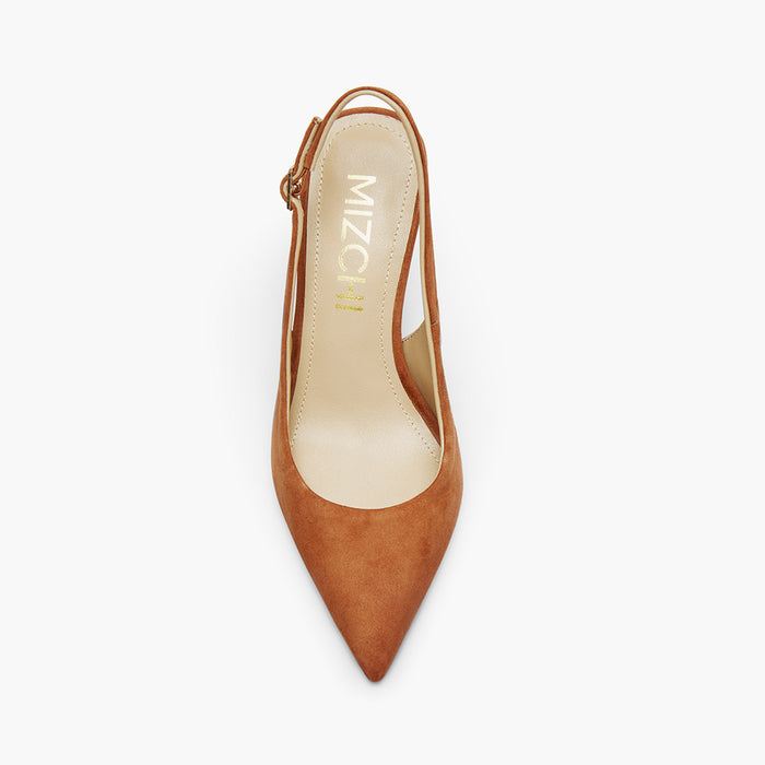 Lena 75 - beige suede slingback