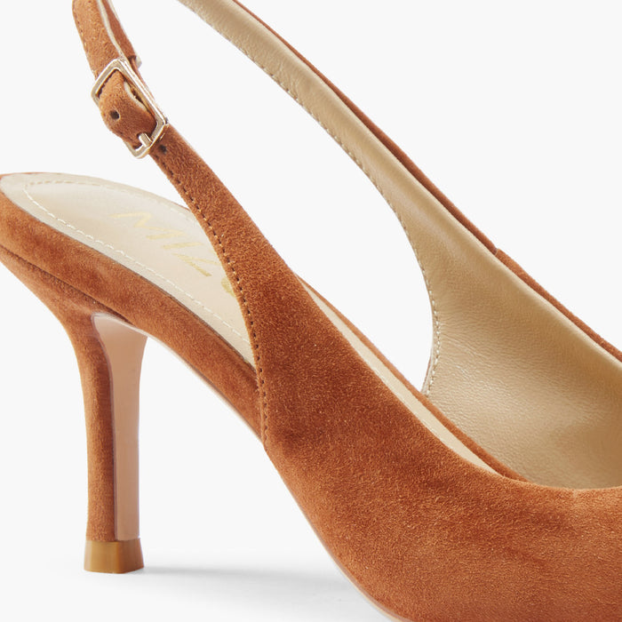 Lena 75 - beige suede slingback