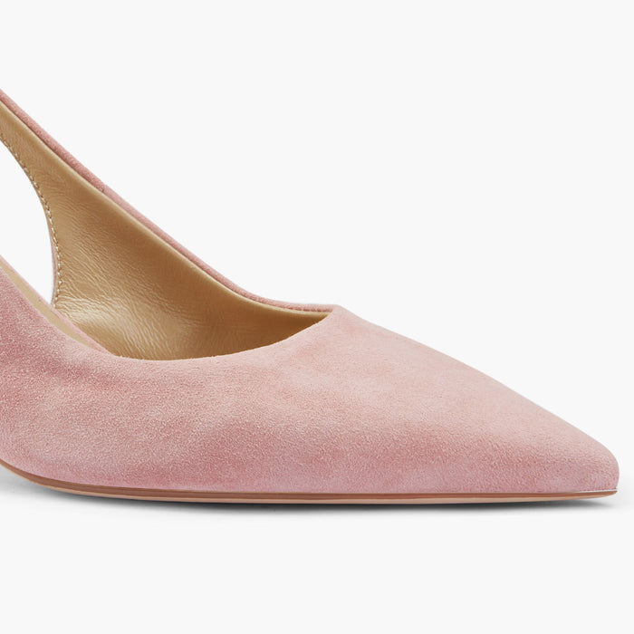 Lena 75 - pink suede slingback
