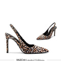 Lena 90 Leopard - Slingback Pumps