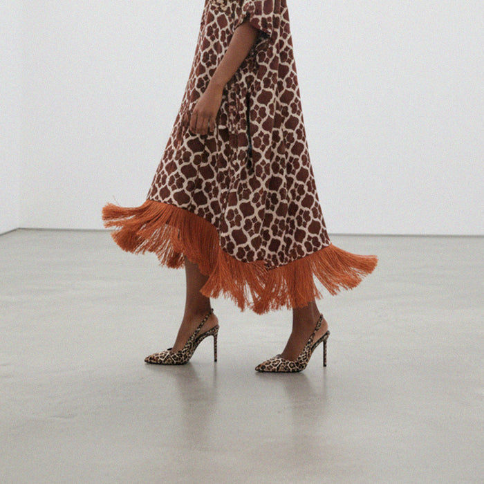 Lena 90 Leopard - Slingback Pumps