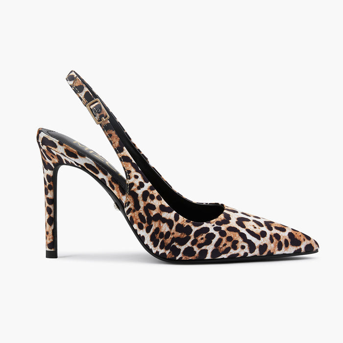 Lena 90 Leopard - Slingback Pumps