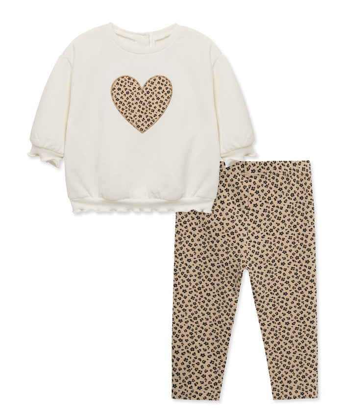 Leopard 2-Piece Sweatshirt Set (12M-24M) - Little Me