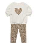 Leopard 2-Piece Sweatshirt Set (2T-4T) - Little Me
