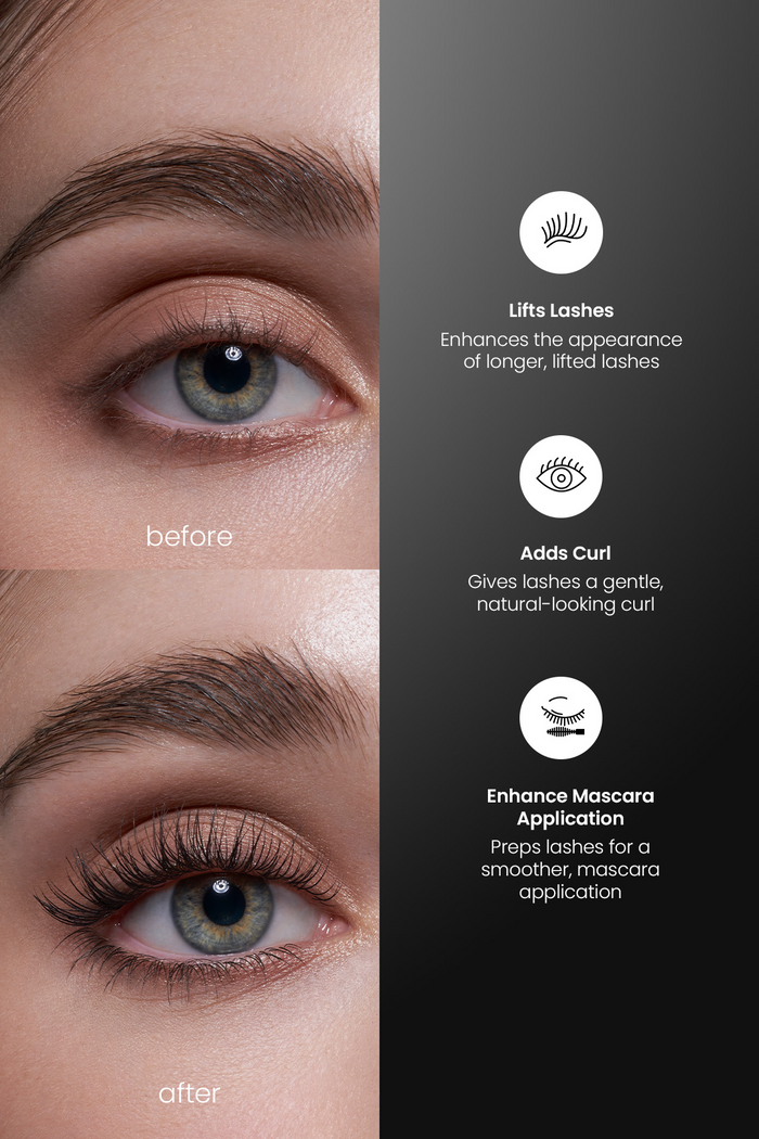 lift me up eyelash curler by buttonscarves before and after