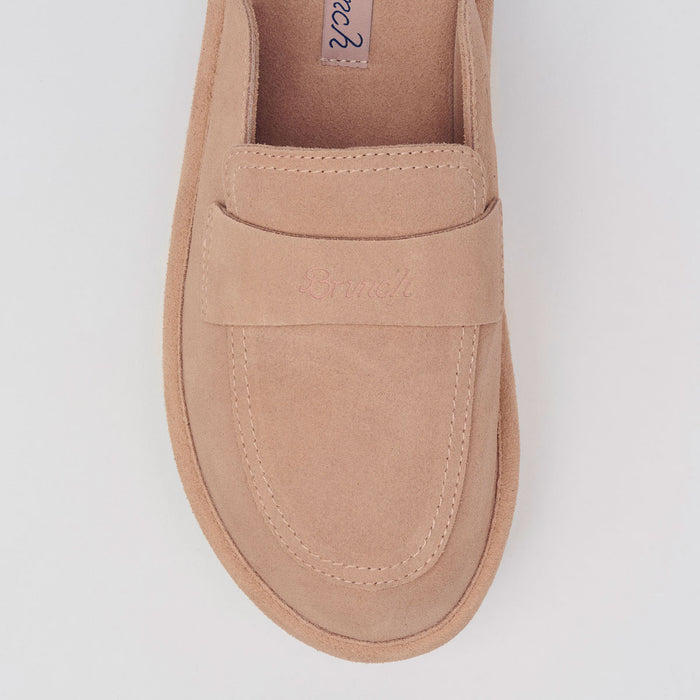 Brunch Loafer XXL in Dusty Rose suede, product view 2