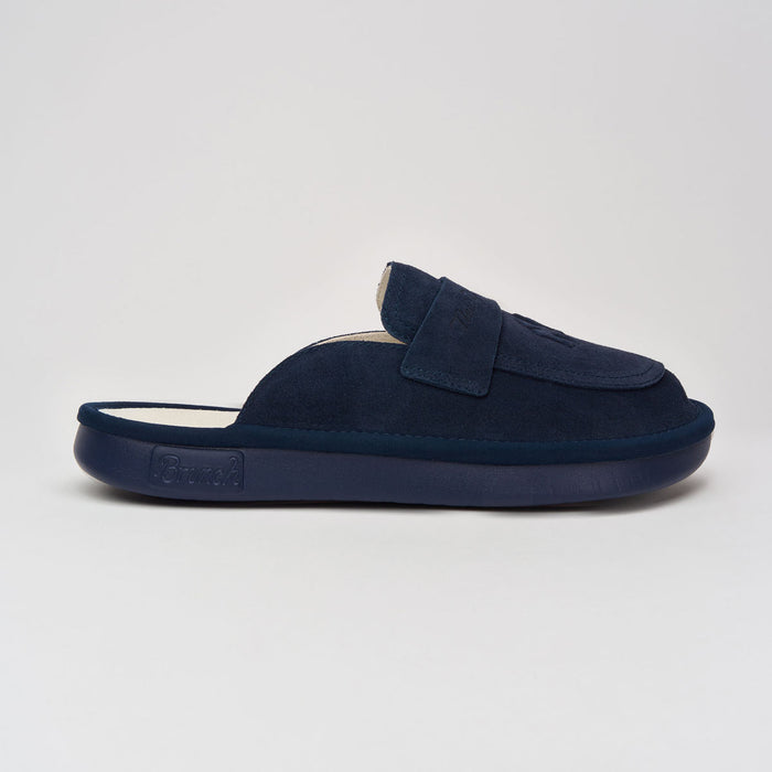Brunch Loafer Yankees in Navy suede, product view 6