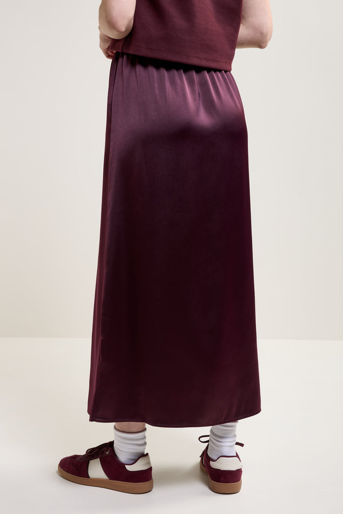 Long Satin Skirt - 6077
