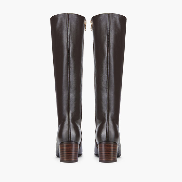 Lucca 50 Brown - Leather Knee Boots