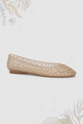 luna jelly shoes in nude by buttonscarves