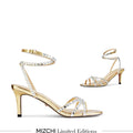 MADDY 70 GOLD  - diamond decor heels