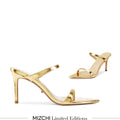 Maelis - Gold Leather Strap Mules