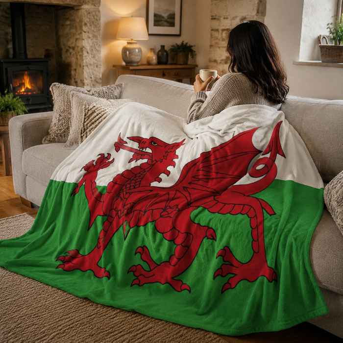 Manav Wales Soft Touch Blanket Throw
