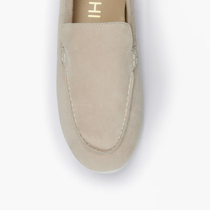 MANON - beige suede loafers