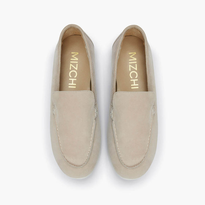 MANON - beige suede loafers