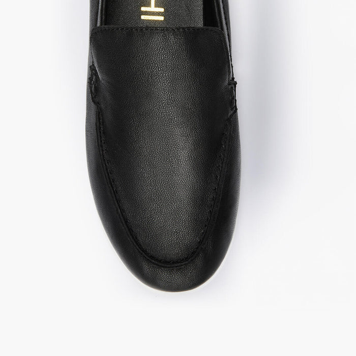 MANON - black leather loafers