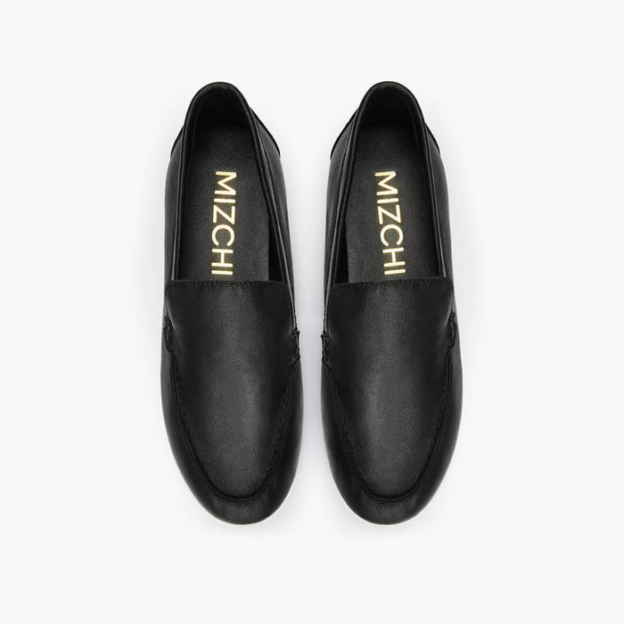 MANON - black leather loafers