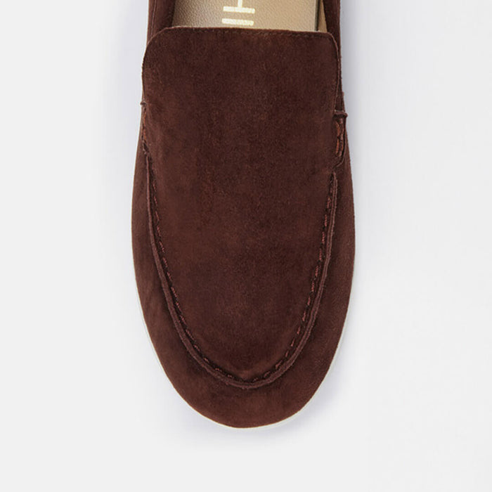 MANON - brown suede loafers