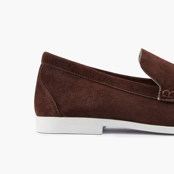 MANON - brown suede loafers
