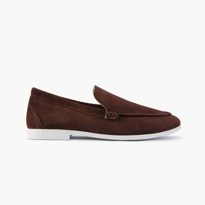 MANON - brown suede loafers