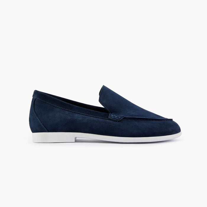 MANON - Navy suede loafers