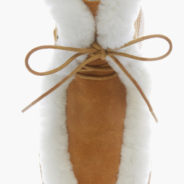 MARLO FUR - beige suede ankle boots