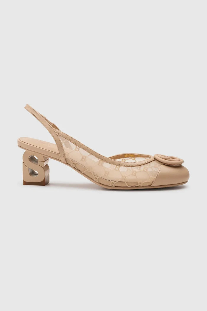 meela be heels in navy women's heels side view
