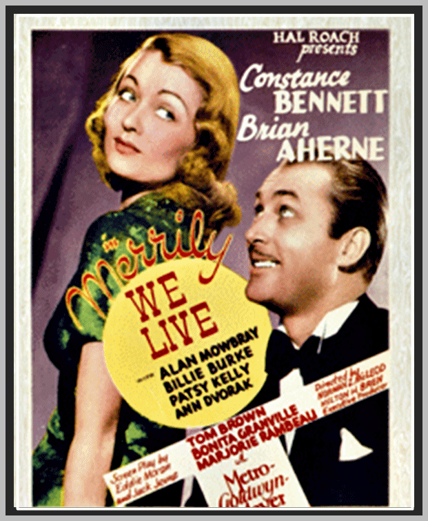 MERRITY WE LIVE - 1938 -CONSTANCE BENNETT - RARE DVD