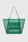 mesh tote bag in lagoon by buttonscarves
