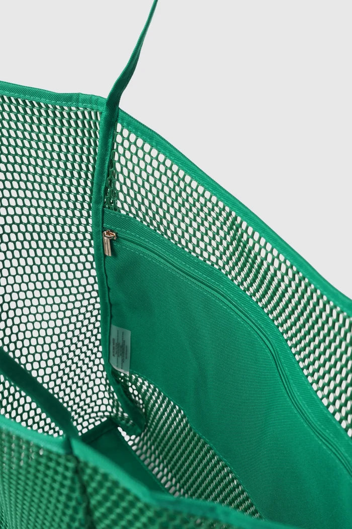 mesh tote bag lagoon spacious main compartment