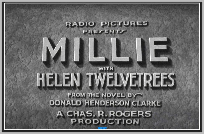 MILLIE - 1931 - JAMES HALL - RARE DVD