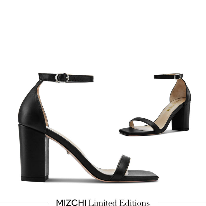 MINNY - black strappy sandal