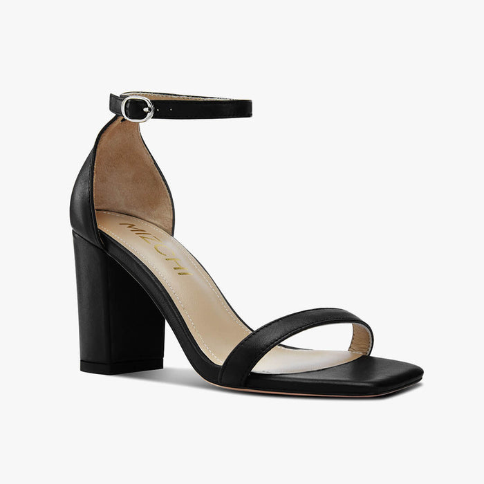 MINNY - black strappy sandal
