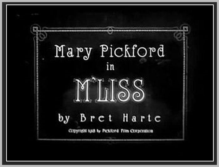 M’LISS - 1918 - THOMAS MEIGHAN - SILENT - RARE DVD
