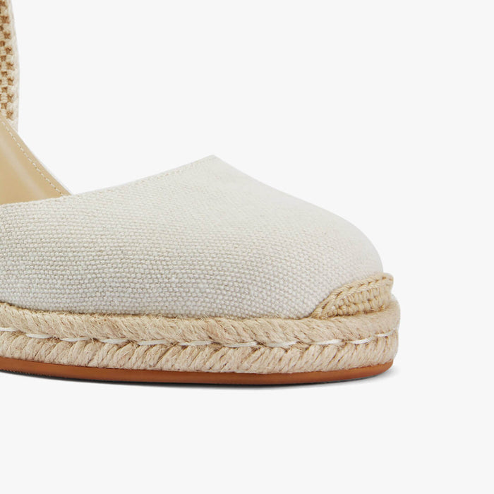 Monaco 8 - Ivory Wedge Espadrilles