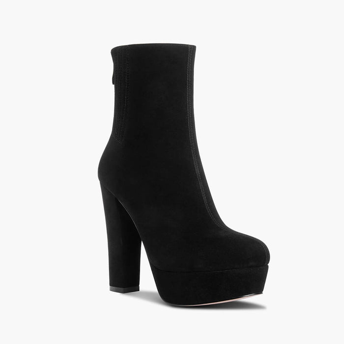 MONET - high platform ankle boots (black leather custom fee + £40)
