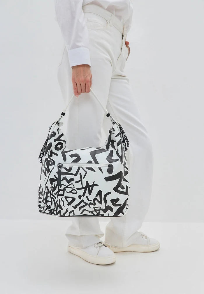 A stylish monochrome handbag, perfect for those looking to buy a monochrome handbag with a modern design.