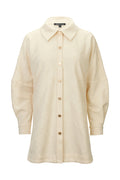 Monogram Beverly Knit Oversized Shirt - Cream