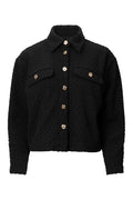 Monogram Luna Knit Crop Jacket - Black