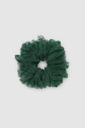 monogram mesh scrunchie in lagoon by buttonscarves
